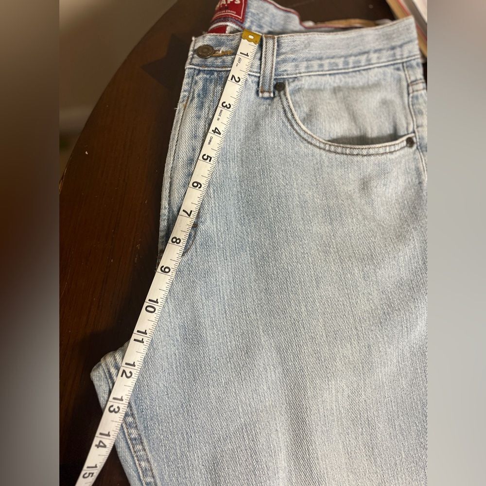 VTG Chaps Ralph Lauren Denim Jeans Straight Leg Light Wash Blue Sz 34x30 - Picture 7 of 12